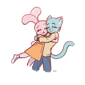 Gumball and Anais by SeaDewGin