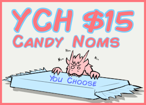 Candy Noms YCH by SkAezzer