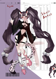 Iron leg 鉄脚 Adopt auction by kujira