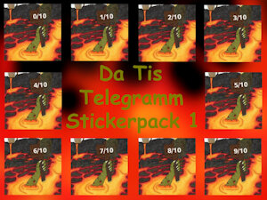 Da Tis lava Stickerpack 1 by stickyDaTi