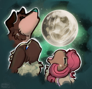 3 Creature Moon by PocketPaws