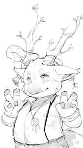 Fursona, taking stag form by pawsve