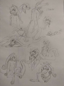 Llewellyn sketchpage by cacklingbeast