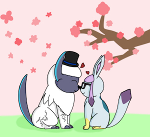 Valentine's nuzzling by Ariandoggo
