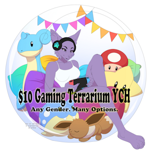 [SALE] $10 Gaming Terrarium YCH by SachaVayle