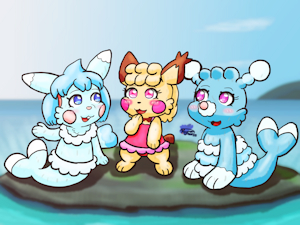 Summer Kanto - the little mermaids by PlaymanRGS