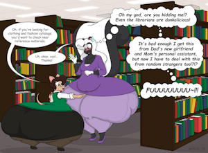 Chelsea and the Bootylicous Bibliosoph by SatsumaLord