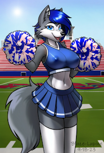 Cheering On The Team by BlazeLupine
