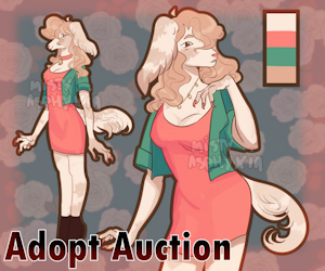 ADOPT AUCTION Borzoi Dog Lady by MistyAsphyxia