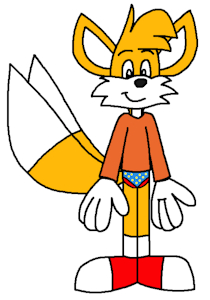 Tails The Fox with Long Sleeve Shirt and Briefs by ToonlandianFox2002