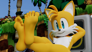 Tails in Green Hill by TwinTails3D