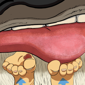 Appa Licking Aangs Feet Clean by WinserFerret