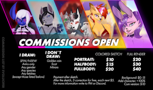 COMMISSION OPEN! by evolucifer