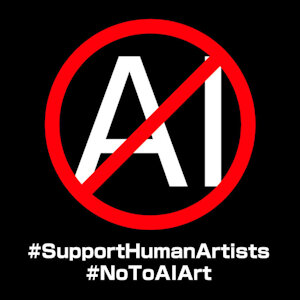 Bye bye Inkbunny #SupportHumanArtists #NoToAIArt by RenTheCat