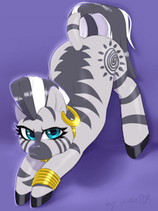 Zecora standing in jack-o-pose by invenTOR