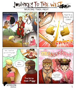 Journey to the West : Wukong Trick Pigsy [1] by desfrog