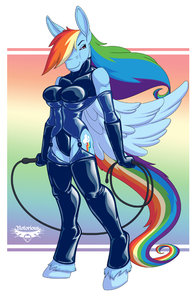 Rainbow Dash Pin-Up #01 (Censored) by Notorious84