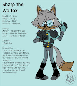 Sharp the Wolfox by TheLusitanianFox