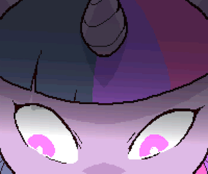 Looking malevolently by ColdBloodedTwilight