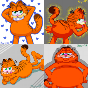 Garfield Showing Off by Koopasi