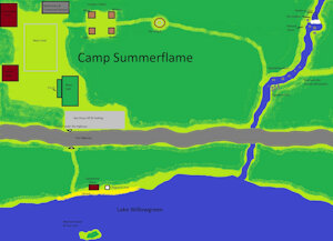Camp Summerflame Map by Carey