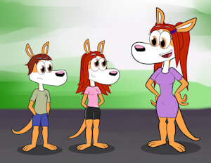 Roo cousins (a little story I'm working on) by Tralalal
