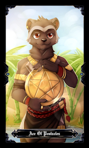 Ace of Pentacles by BastionShadowpaw