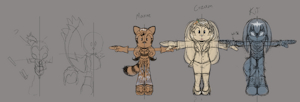 unfinished age up designs ref sheets by XxHahaMonsterPpxX