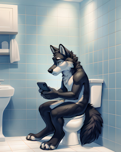 Feeling blue by BathroomAnimals