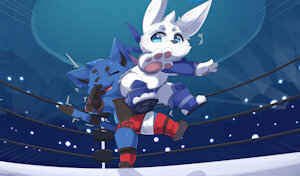 Xain's first wrestling match by CatInXain