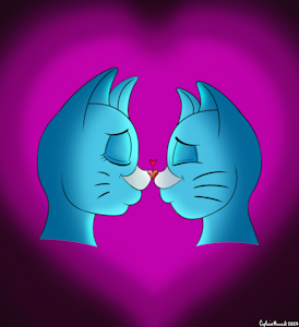Mom & Son Nuzzling by CaptainMooncat