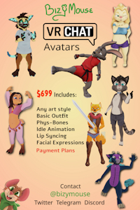 VRChat Pricesheet by BizyMouse