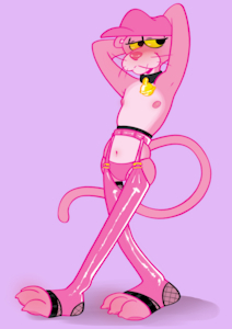 Pink Panther Pin-Up SFW by hairlessboyblunder