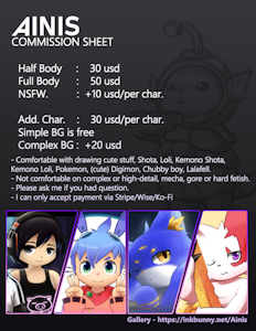Commission Price sheet_2024 by Ainis