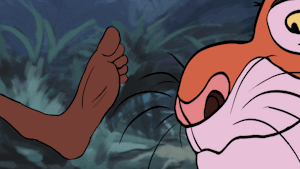 sher kahn licking mowgli's foot animation12fps by WinserFerret