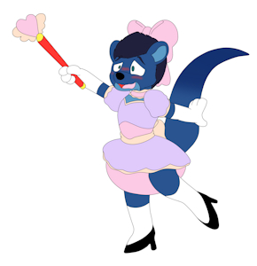 Magical girl otter by joeyotter