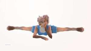 After class stretch ( no background v) by arlindafox18