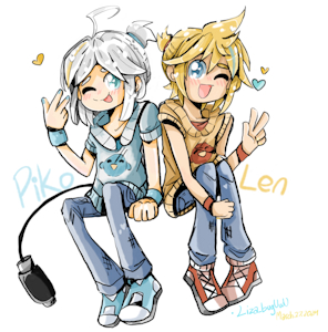 ~Piko and Len~ by Lizabunz