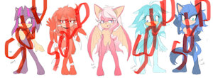 Female adoptables by AngelofHapiness