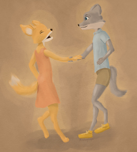 Agnes and Kristofferson, Dancing. by BananaFops