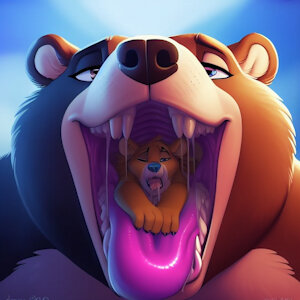 bear vore and maws (AI) by Roop