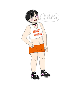 Goth Boy Hooters by Maxicoon