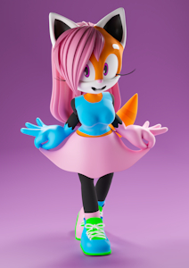Stephanie [3D Character Commission] by SMPTHEHEDGEHOG