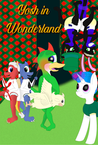 Yosh in Wonderland Cover Art by Leon13
