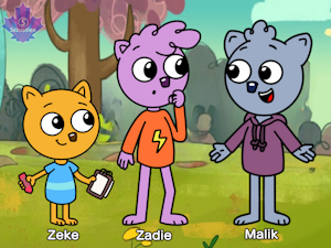 Zeke, Zadie and Malik in my style by BigPandaSebArts