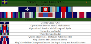 Sergeant Blaze Coopers medals by RompyMixedbreed