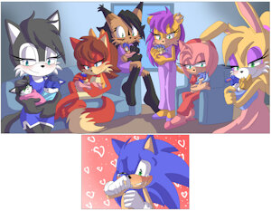 Sonic's Archie Harem by BlackFlash09