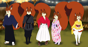 The Different Stages of Kimono by Halcyon