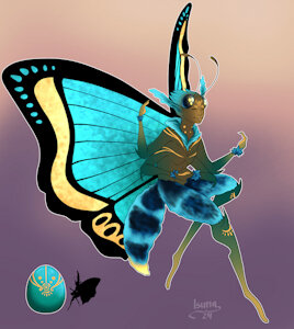 .: Butterfly Anthro :. by Isuna