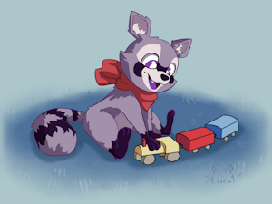 Rambley likes trains by LorCat